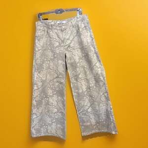Wide-Leg TreeCamo Skater StreetWear Grunge Grays Unisex Button Zip 11-W34/L29
